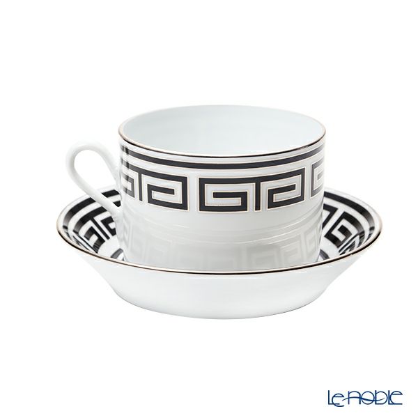 ジノリ1735／リチャード ジノリ（GINORI 1735／Richard Ginori） ラビリント ネーロ ティーカップ＆ソーサー ブラック 200ml／13.5cm