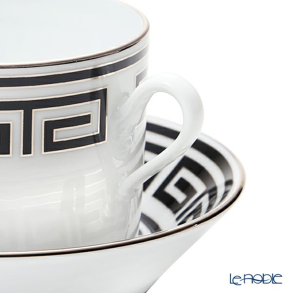 ジノリ1735／リチャード ジノリ（GINORI 1735／Richard Ginori） ラビリント ネーロ ティーカップ＆ソーサー ブラック 200ml／13.5cm