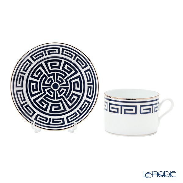 ジノリ1735／リチャード ジノリ（GINORI 1735／Richard Ginori） ラビリント サファイア ティーカップ＆ソーサー ブルー 200ml／13.5cm