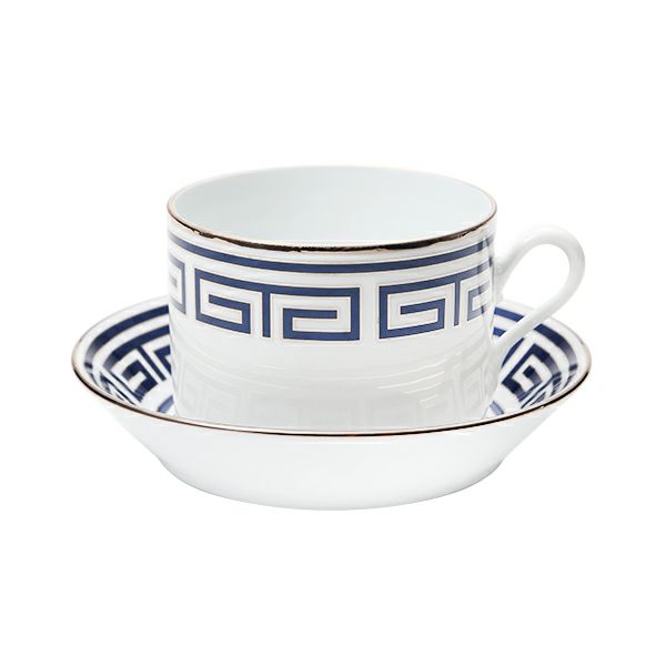 ジノリ1735／リチャード ジノリ（GINORI 1735／Richard Ginori） ラビリント サファイア ティーカップ＆ソーサー ブルー 200ml／13.5cm