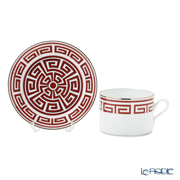 ジノリ1735／リチャード ジノリ（GINORI 1735／Richard Ginori） ラビリント スカーレット ティーカップ＆ソーサー レッド 200ml／13.5cm