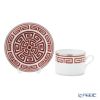 ジノリ1735／リチャード ジノリ（GINORI 1735／Richard Ginori） ラビリント スカーレット ティーカップ＆ソーサー レッド 200ml／13.5cm