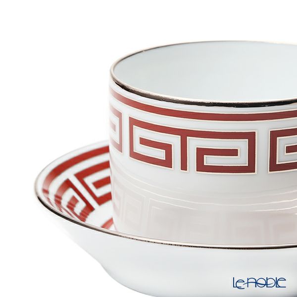 ジノリ1735／リチャード ジノリ（GINORI 1735／Richard Ginori） ラビリント スカーレット ティーカップ＆ソーサー レッド 200ml／13.5cm