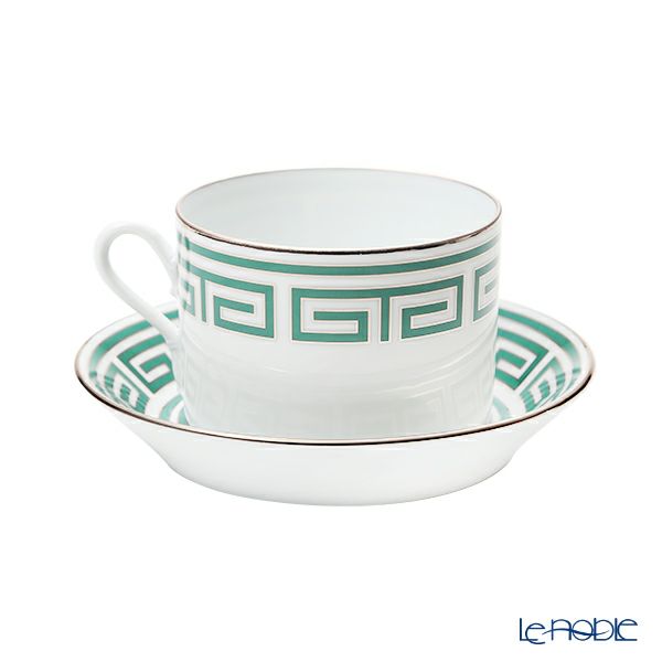 ジノリ1735／リチャード ジノリ（GINORI 1735／Richard Ginori） ラビリント エメラルド ティーカップ＆ソーサー グリーン 200ml／13.5cm