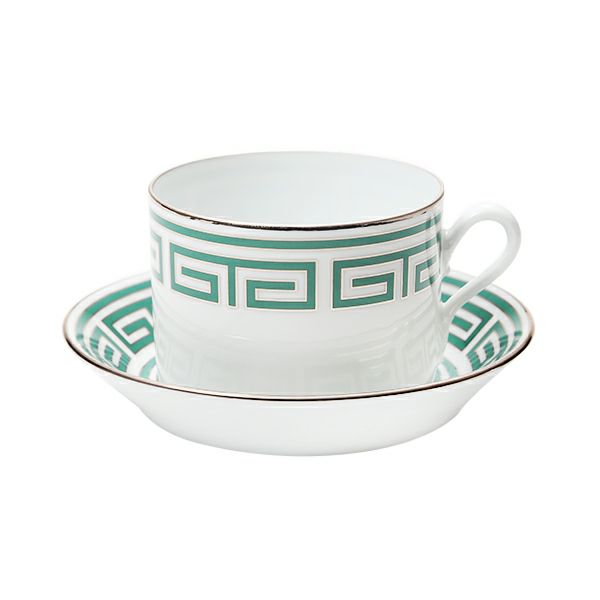 ジノリ1735／リチャード ジノリ（GINORI 1735／Richard Ginori） ラビリント エメラルド ティーカップ＆ソーサー グリーン 200ml／13.5cm
