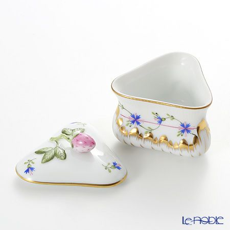 ヘレンド ブルーガーランド PBG 06079-0-11 ボンボン入れ トライアングルストロベリー