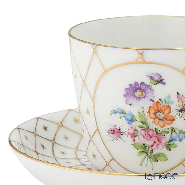 ヘレンド 花の季節ホワイト SFBO セゾン・ド・フローラル・ホワイト ティーカップ＆ソーサー 150ml 03929-0-00