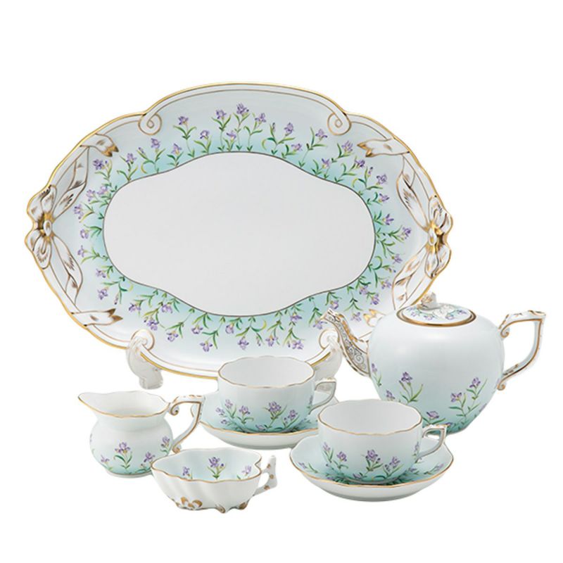 ヘレンド アイリス ターコイズ IRIS-TQ ティーセット