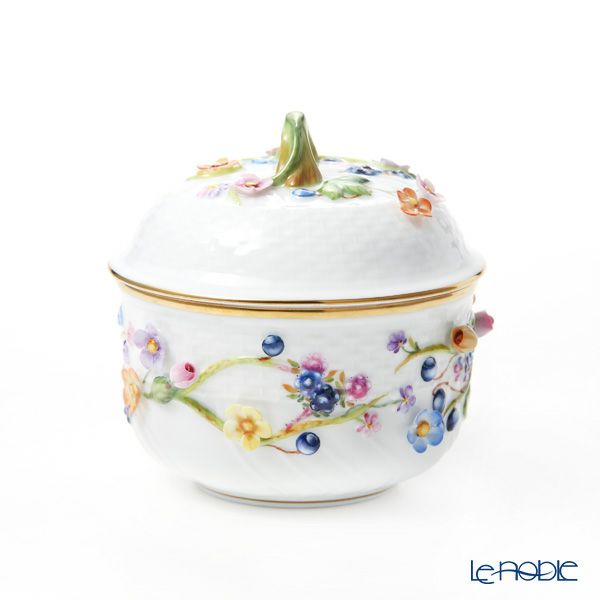 ヘレンド CD シュガーポット フラワー 01463-0-66