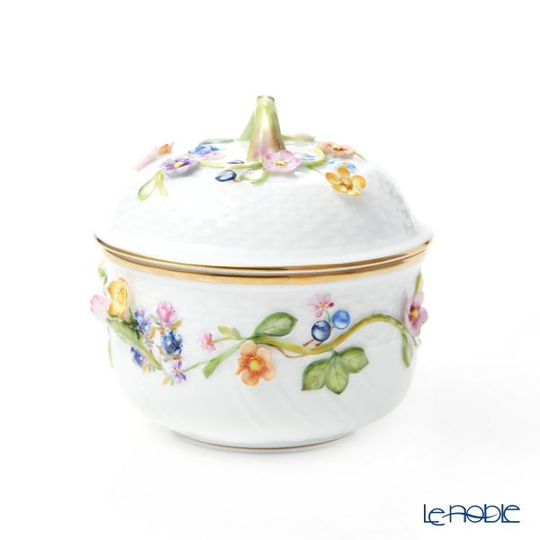 ヘレンド CD シュガーポット フラワー 01463-0-66