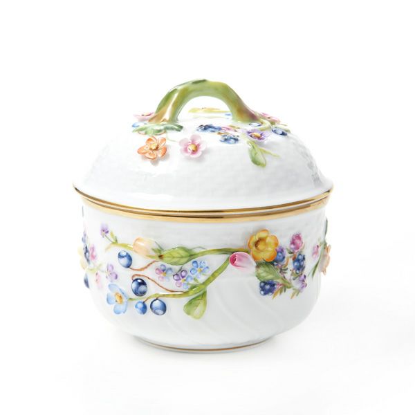 ヘレンド CD シュガーポット フラワー 01463-0-66