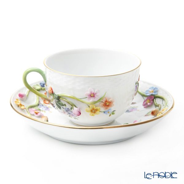 ヘレンド CD ティーカップ＆ソーサー フラワー 01701-0-00