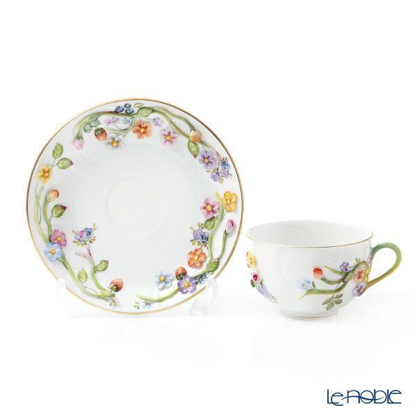 ヘレンド CD ティーカップ＆ソーサー フラワー 01701-0-00