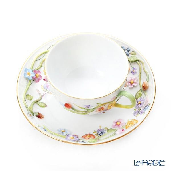 ヘレンド CD ティーカップ＆ソーサー フラワー 01701-0-00