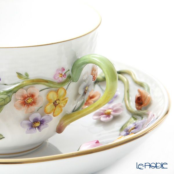 ヘレンド CD ティーカップ＆ソーサー フラワー 01701-0-00