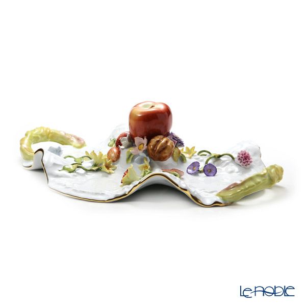 ヘレンド CD フラワーアプリケーション ファンシーディッシュ／トレイ（飾り皿） 43cm 07537-0-66