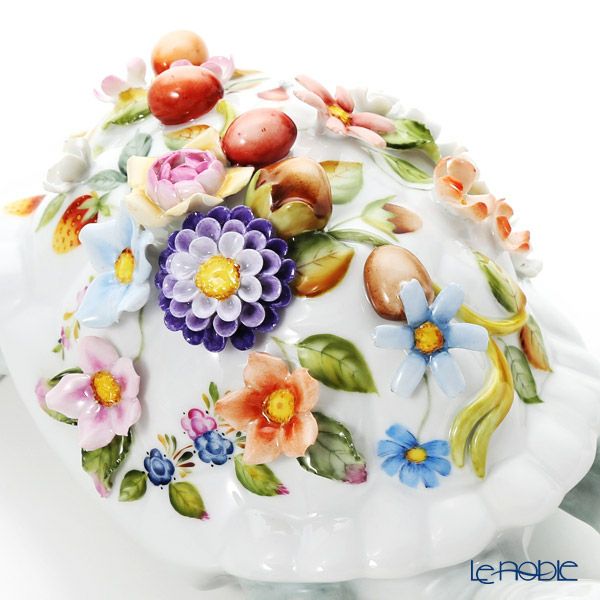 ヘレンド CD 陸亀 フラワー 22cm 15972-0-66 LE2015 世界限定生産2015点