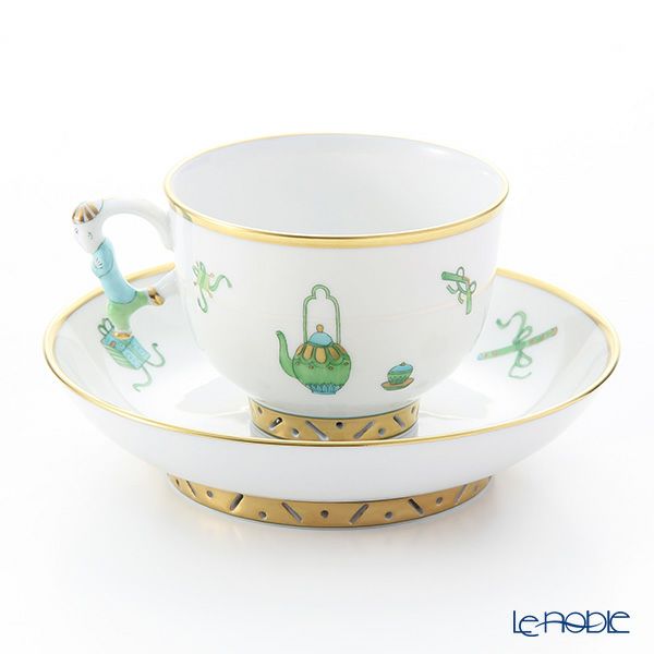 ヘレンド シノワズリ（中国趣味）トプカプ TOP 03364-0-21 マンダリン ラージカップ＆ソーサー