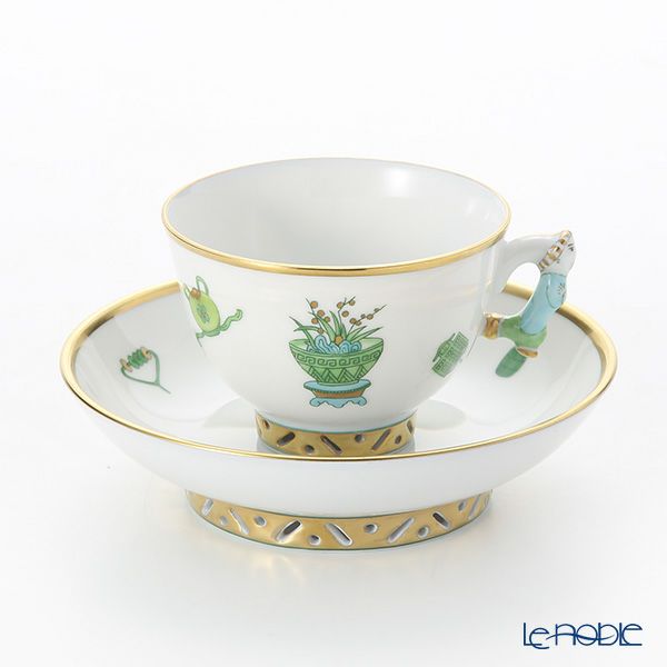 ヘレンド シノワズリ（中国趣味） トプカプ TOP 03371-0-21 マンダリン スモールカップ＆ソーサー