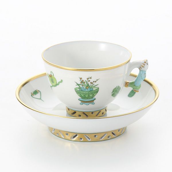 ヘレンド シノワズリ（中国趣味） トプカプ TOP 03371-0-21 マンダリン スモールカップ＆ソーサー