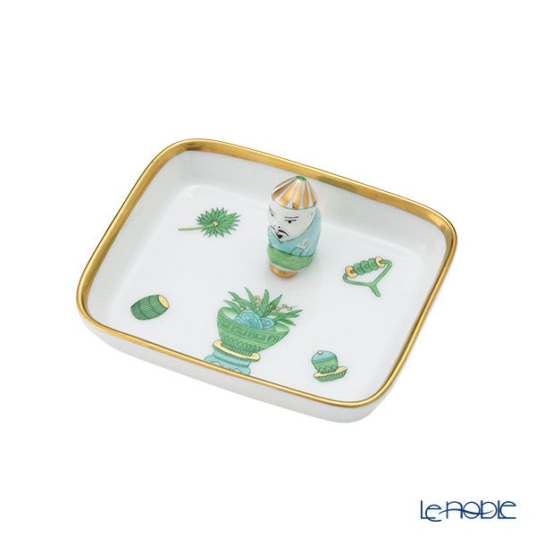 ヘレンド シノワズリ（中国趣味）トプカプ TOP 07733-0-21 オブロングトレイ マンダリン 8cm