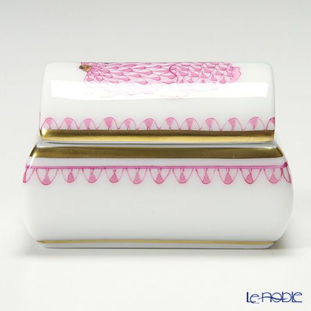 ヘレンド PVHP3-RI 06110-0-00 ボックス ウサギ ピンク 5×4cm