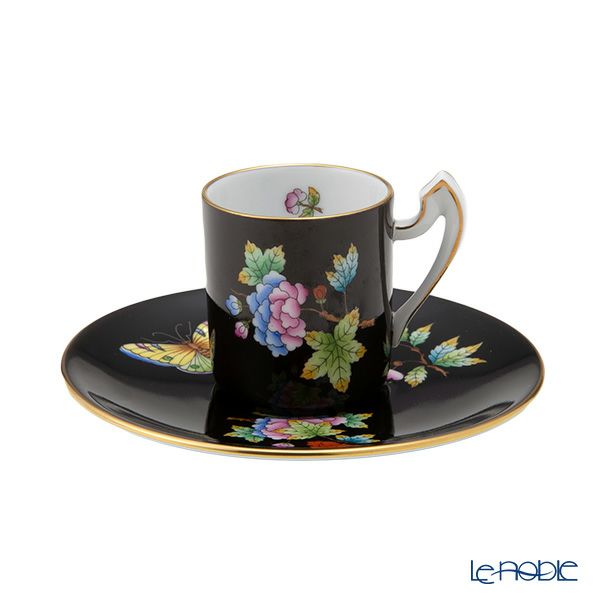 ヘレンド 黒いヴィクトリア VE-FN コーヒーセット