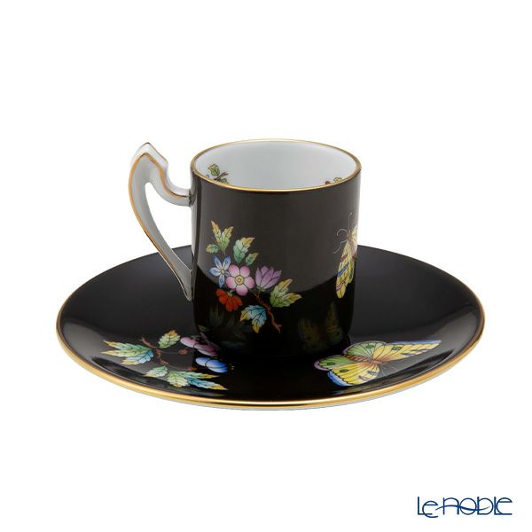 ヘレンド 黒いヴィクトリア VE-FN コーヒーセット