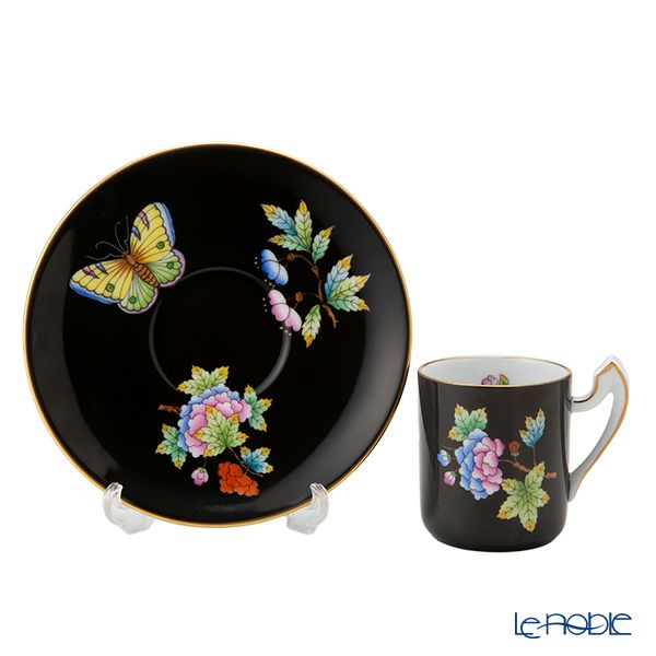 ヘレンド 黒いヴィクトリア VE-FN コーヒーセット