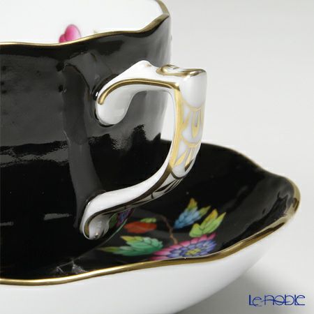 ヘレンド 黒いヴィクトリア VE-FN 00724-0-00 ティーカップ＆ソーサー 200ml