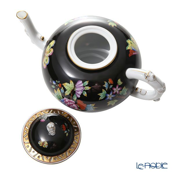 ヘレンド シノワズリ （中国趣味） 黒いヴィクトリア VE-FN ティーポット（L） マンダリン 700ml 03304-0-21