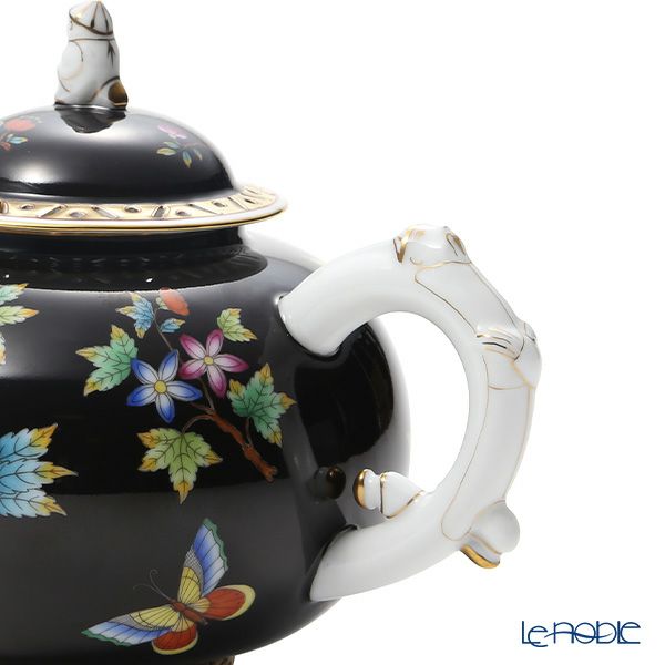 ヘレンド シノワズリ （中国趣味） 黒いヴィクトリア VE-FN ティーポット（L） マンダリン 700ml 03304-0-21