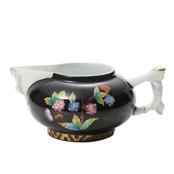 ヘレンド シノワズリ （中国趣味） 黒いヴィクトリア VE-FN クリーマー マンダリン 100ml 03344-0-21