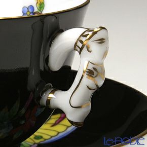 ヘレンド シノワズリ（中国趣味） 黒いヴィクトリア VE-FN 03371-0-21 マンダリン スモールカップ＆ソーサー