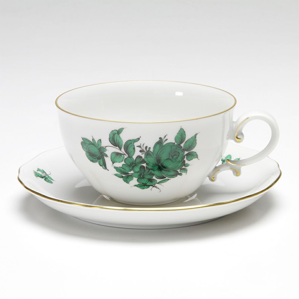 アウガルテン（AUGARTEN） マリアテレジア（5098A） バラ ティーカップ＆ソーサー（L） 0.25L（062）