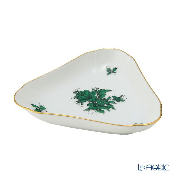 アウガルテン（AUGARTEN） マリアテレジア（5098A）バラ トライアングルディッシュ 10.4cm