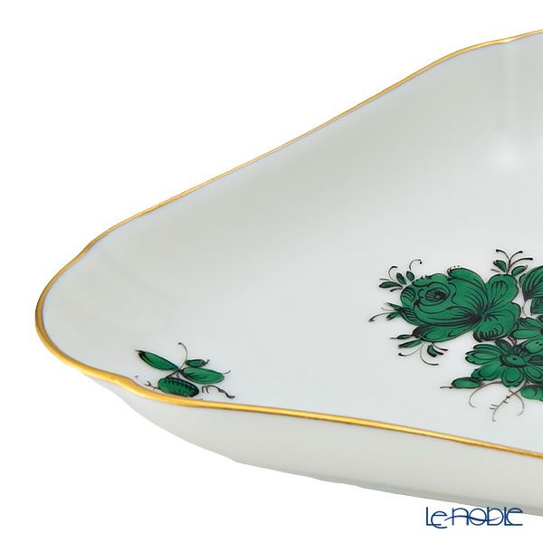 アウガルテン（AUGARTEN） マリアテレジア（5098A）バラ トライアングルディッシュ 10.4cm