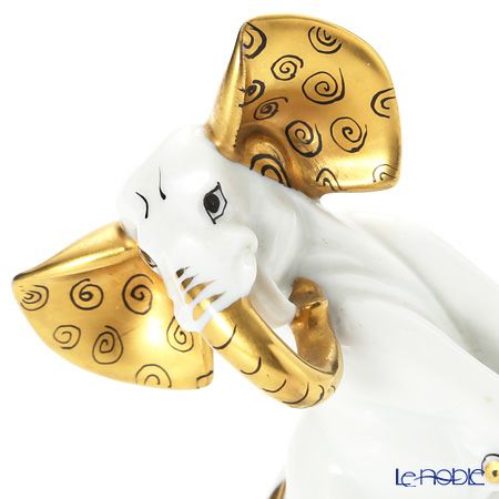 アウガルテン（AUGARTEN） フィギュリン アニマルフィルハーモニックス（011210） タンゴを踊るゾウ（クリムトカラー）