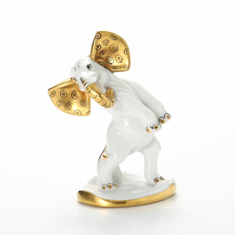 アウガルテン（AUGARTEN） フィギュリン アニマルフィルハーモニックス（011210） タンゴを踊るゾウ（クリムトカラー）