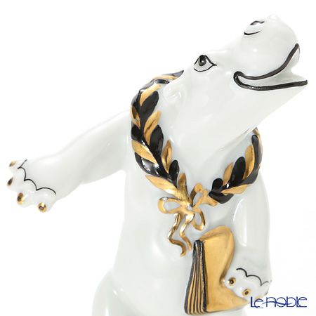 アウガルテン（AUGARTEN） フィギュリン アニマルフィルハーモニックス（011210） 歌手のカバ（クリムトカラー）