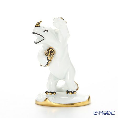 アウガルテン（AUGARTEN） フィギュリン アニマルフィルハーモニックス（011210） 歌手のサイ（クリムトカラー）