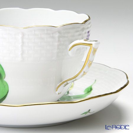 ヘレンド キティ KY-5（ブラック） 00730-0-00 ティーカップ＆ソーサー（兼用） 200ml