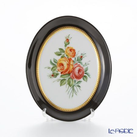 アウガルテン（AUGARTEN） アウガルテンブーケ（6682A） ブラッドレッドローズ スモールディッシュ（飾り皿） 12cm（841）