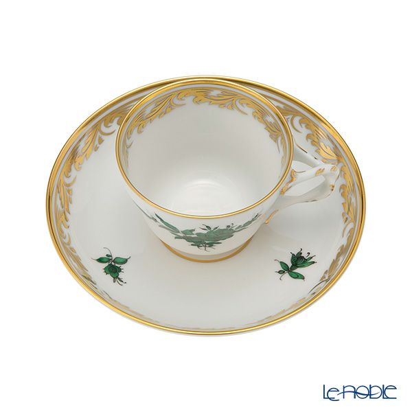 アウガルテン（AUGARTEN） マリアテレジア／ゴールドガーランド（6698A）バラ モカカップ＆ソーサー 80ml （070）