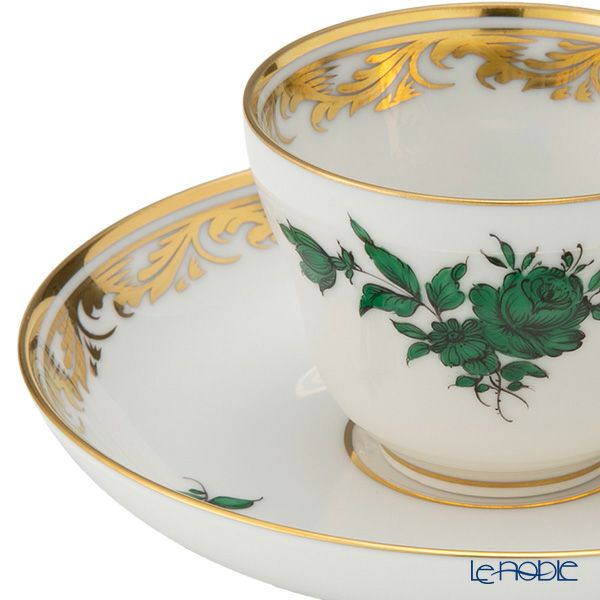 アウガルテン（AUGARTEN） マリアテレジア／ゴールドガーランド（6698A）バラ モカカップ＆ソーサー 80ml （070）