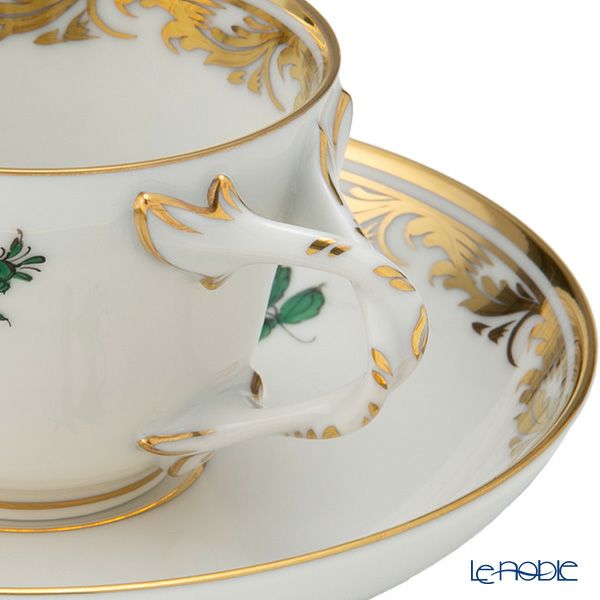 アウガルテン（AUGARTEN） マリアテレジア／ゴールドガーランド（6698A）バラ モカカップ＆ソーサー 80ml （070）