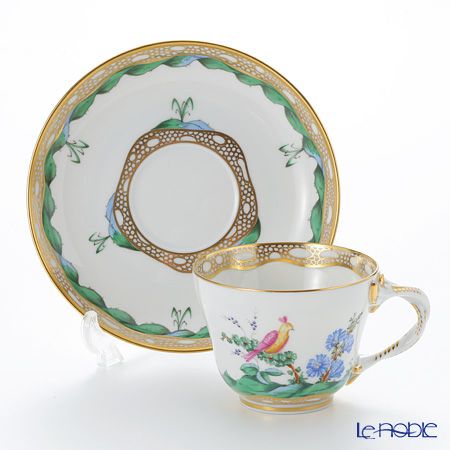 アウガルテン（AUGARTEN） ファンタジーバード（6766A） コーヒーカップ＆ソーサー（070）