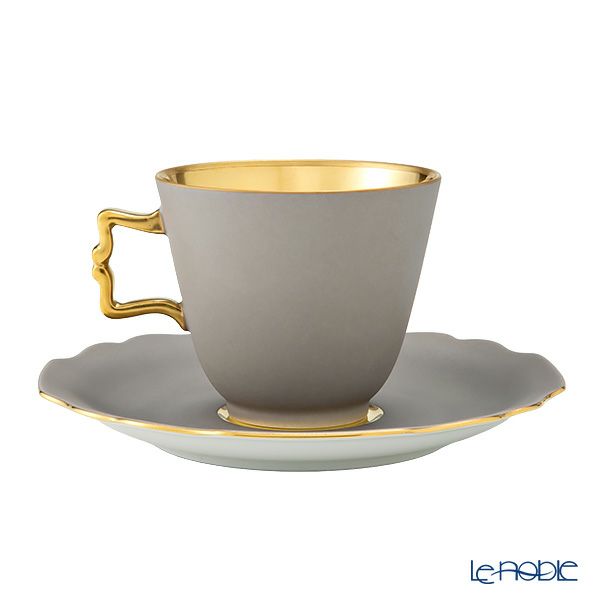 アウガルテン（AUGARTEN） ベルベデーレ／ベルヴェデーレ（6925RM） スモークグレー（マット） コーヒーカップ＆ソーサー（S）200ml （114）