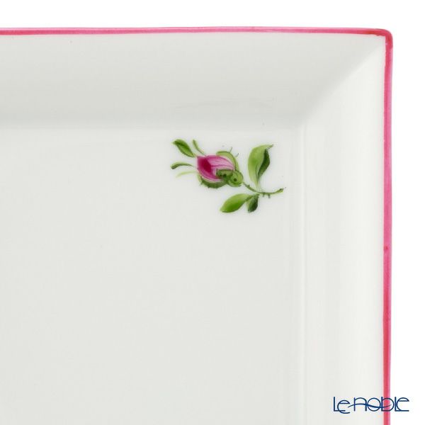 アウガルテン（AUGARTEN） プティットフルール（7096A） ピンク スクエアディッシュ 8×8cm（867）