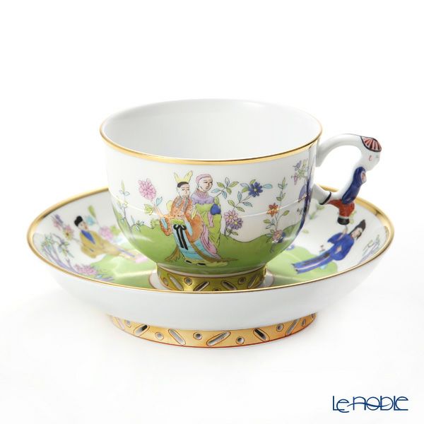 ヘレンド シノワズリ（中国趣味）春慶 CSV 03364-0-21 マンダリン ラージカップ＆ソーサー